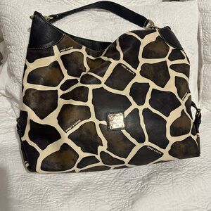 Dooney & Bourke Black and Brown Women's Bag Large Sac